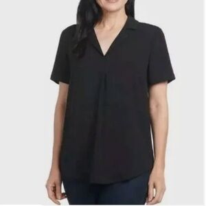 Hillary Radley Classic Black Women's Blouse